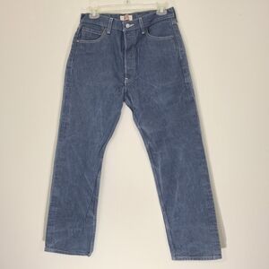 Levi's Original 501 Straight Leg Button-Fly Blue Denim Jeans, Size 31×32